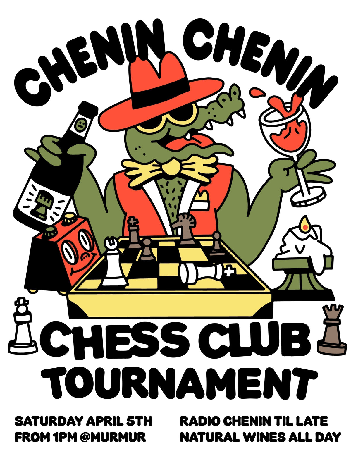 CHENIN CHENIN CHESS CLUB TOURNAMENT @MURMUR (April 5th)
