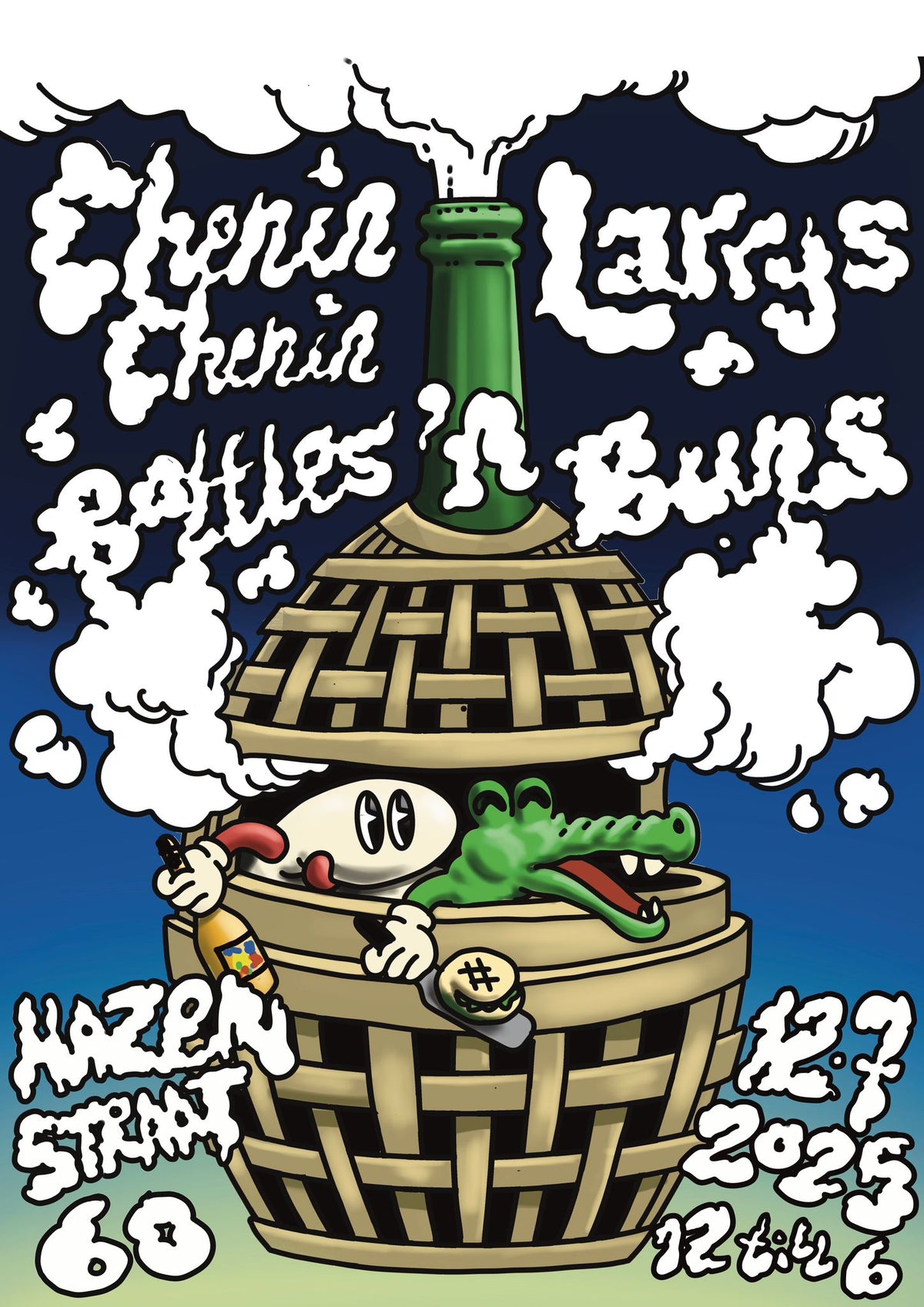 Larry's buns x CHENIN CHENIN bottles - 12.07